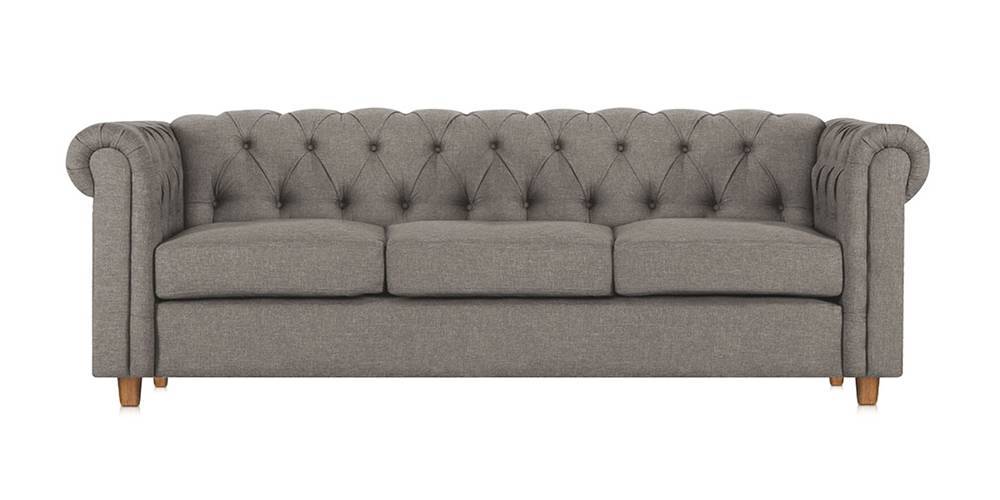 Starthford Fabric Sofa- Grey (Grey, 3-seater Custom Set - Sofas, None Standard Set - Sofas, Fabric Sofa Material, Regular Sofa Size, Regular Sofa Type) by Urban Ladder - - 