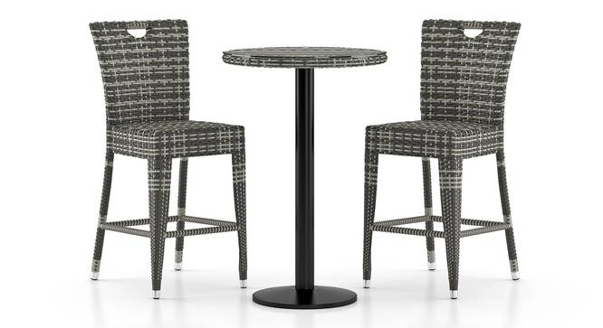Holmes High Chair - Set of 2 (Grey) by Urban Ladder - Half View Design 1 - 414686