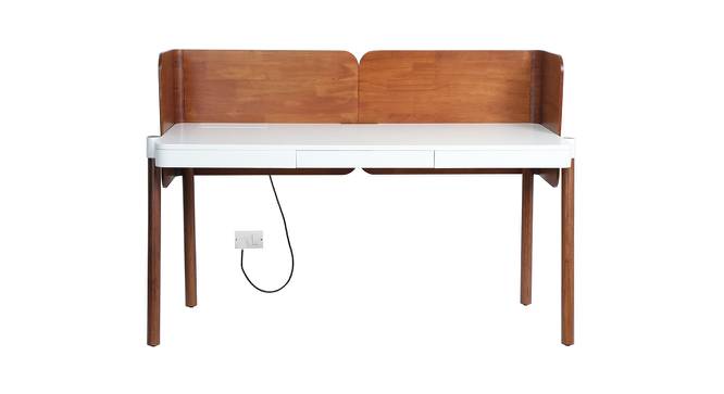 Albert Study Table (White & Oak Finish) by Urban Ladder - Cross View Design 1 - 414707