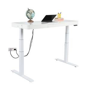 Atmospheres Design Dyna Flexi with Motorized Height Adjustable Study Table (White Finish)