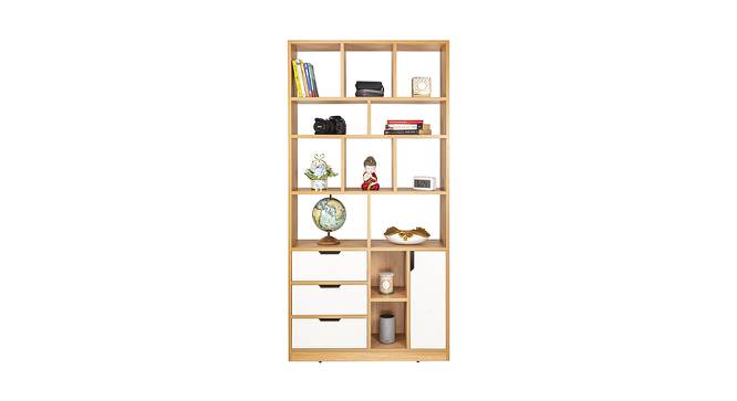 Ender Bookshelf with Cabinet (Light Oak Finish, Light Oak) by Urban Ladder - Cross View Design 1 - 414795