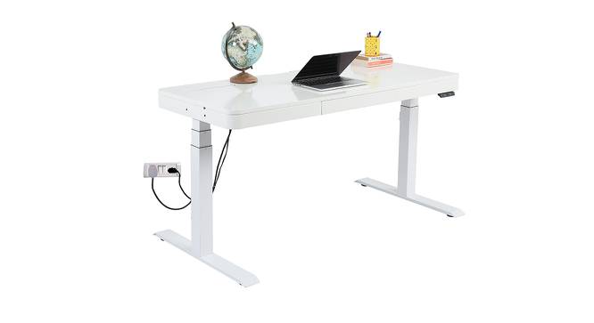 Franklin Study Table (White Finish) by Urban Ladder - Cross View Design 1 - 414800