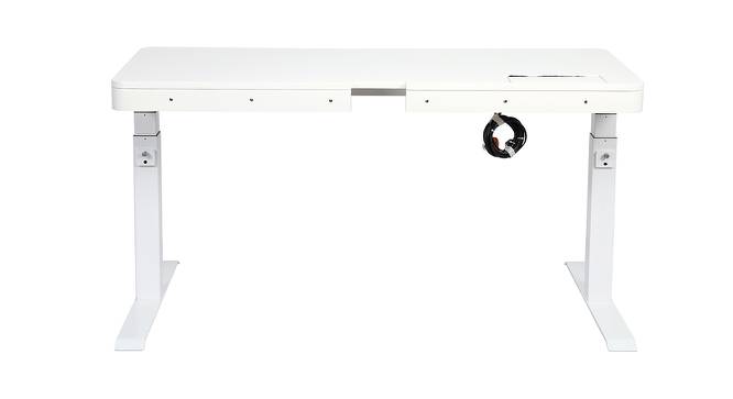 Franklin Study Table (White Finish) by Urban Ladder - Design 1 Side View - 414814