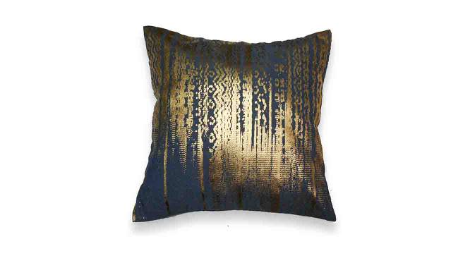 Jessica Cushion Cover (Navy, 41 x 41 cm  (16" X 16") Cushion Size) by Urban Ladder - Front View Design 1 - 415033