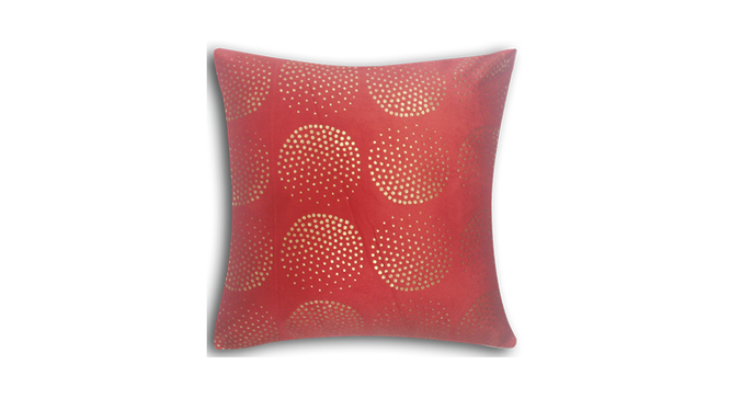 Katniss Cushion Cover (Red, 41 x 41 cm  (16" X 16") Cushion Size) by Urban Ladder - Front View Design 1 - 415035
