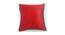 Katniss Cushion Cover (Red, 41 x 41 cm  (16" X 16") Cushion Size) by Urban Ladder - Cross View Design 1 - 415047