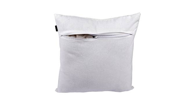 Lance Cushion Cover (White, 41 x 41 cm  (16" X 16") Cushion Size) by Urban Ladder - Cross View Design 1 - 415050