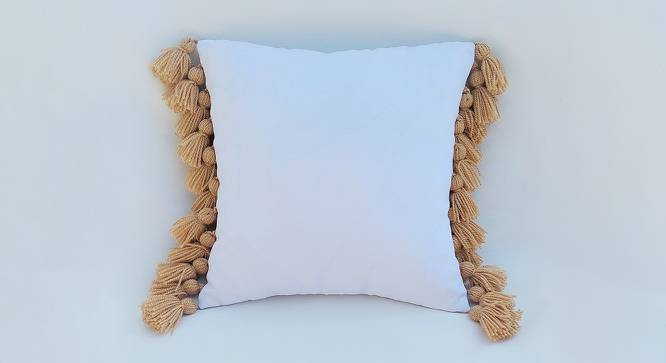 Ainsley Cushion Cover (30 x 30 cm  (12" X 12") Cushion Size, Off White) by Urban Ladder - Front View Design 1 - 415173