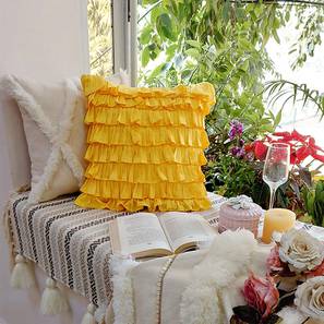 Best Buys Under 5k Sale Design Avri Cushion Cover (Yellow, 50 x 30 cm  (20" X 12") Cushion Size)