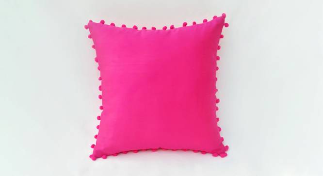 Camille Cushion Cover (Pink, 30 x 30 cm  (12" X 12") Cushion Size) by Urban Ladder - Front View Design 1 - 415511