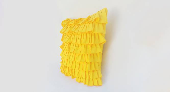Avri Cushion Cover (Yellow, 30 x 30 cm  (12" X 12") Cushion Size) by Urban Ladder - Cross View Design 1 - 415559