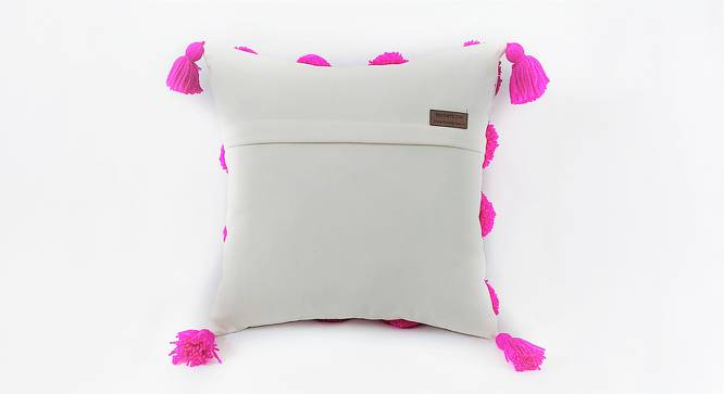 Brinley Cushion Cover (Pink, 41 x 41 cm  (16" X 16") Cushion Size) by Urban Ladder - Cross View Design 1 - 415573