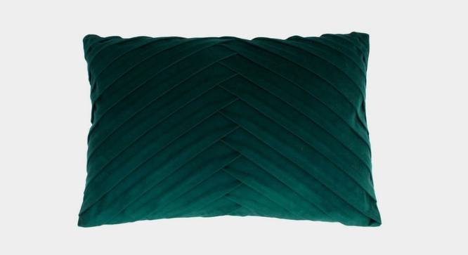 Claudia Cushion Cover (Green, 50 x 30 cm  (20" X 12") Cushion Size) by Urban Ladder - Front View Design 1 - 415819