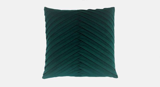 Claudia Cushion Cover (Green, 50 x 30 cm  (20" X 12") Cushion Size) by Urban Ladder - Cross View Design 1 - 415893