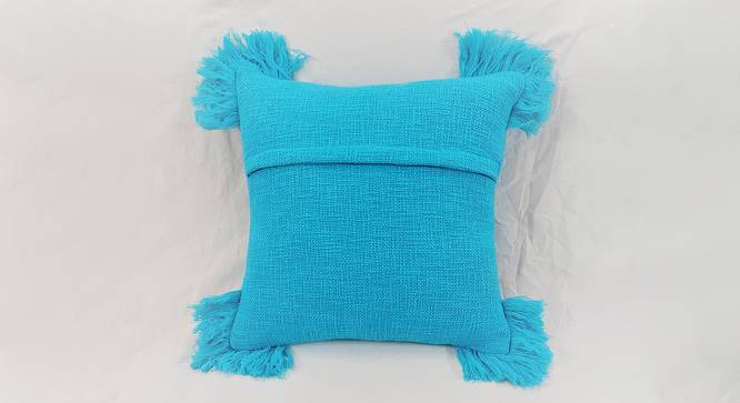Dalen Cushion Cover (Blue, 30 x 30 cm  (12" X 12") Cushion Size) by Urban Ladder - Cross View Design 1 - 415926