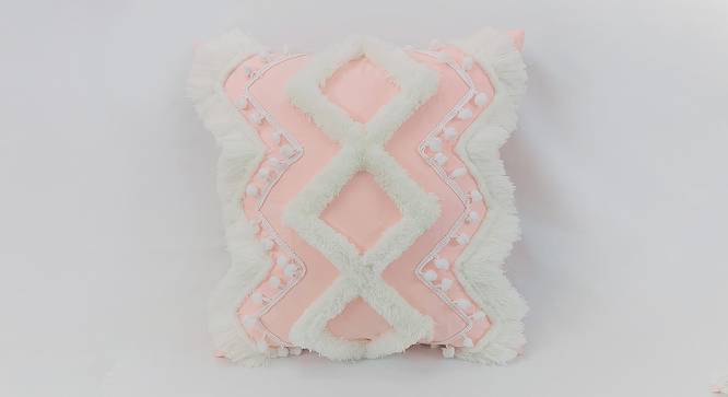 Helena Cushion Cover (46 x 46 cm  (18" X 18") Cushion Size, Blush) by Urban Ladder - Front View Design 1 - 416395