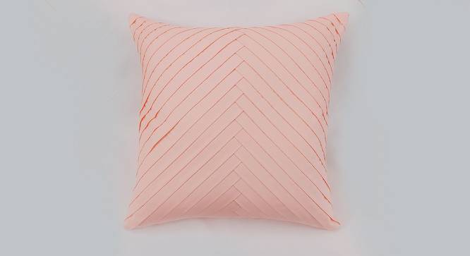 Hadlea Cushion Cover (46 x 46 cm  (18" X 18") Cushion Size, Blush) by Urban Ladder - Cross View Design 1 - 416497