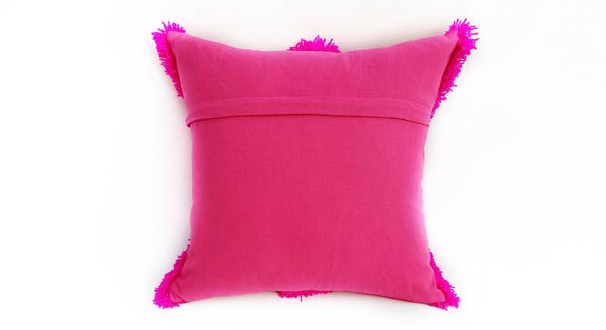Ilima Cushion Cover (Pink, 30 x 30 cm  (12" X 12") Cushion Size) by Urban Ladder - Cross View Design 1 - 416506