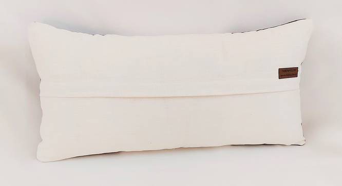 Karyna Cushion Cover (30 x 30 cm  (12" X 12") Cushion Size, Brown & White) by Urban Ladder - Cross View Design 1 - 416518