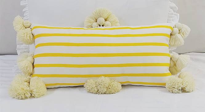 Kimberlin Cushion Cover (Yellow, 30 x 91 cm  (12" X 36") Cushion Size) by Urban Ladder - Front View Design 1 - 416766