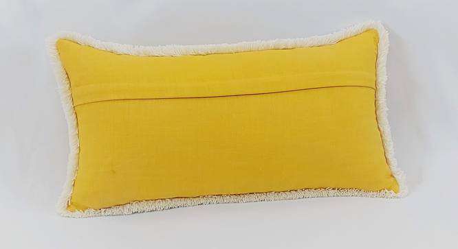 Laia Cushion Cover (Mustard, 30 x 30 cm  (12" X 12") Cushion Size) by Urban Ladder - Cross View Design 1 - 416828