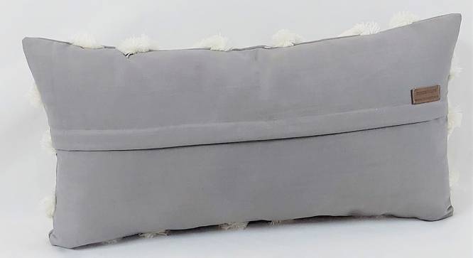 Laurelle Cushion Cover (Grey, 41 x 41 cm  (16" X 16") Cushion Size) by Urban Ladder - Cross View Design 1 - 416914