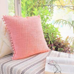 Cushion Cover Design Paula Cushion Cover (41 x 41 cm  (16" X 16") Cushion Size, Blush)