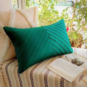 Best Buys Under 5k Sale Design Soan Cushion Cover (Green, 46 x 46 cm  (18" X 18") Cushion Size)