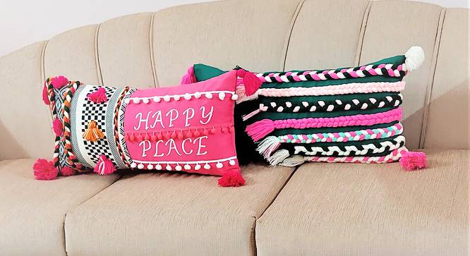 Tyrena Cushion Cover (35.5 x 35.5 cm  (14" X 14") Cushion Size) by Urban Ladder - Front View Design 1 - 417955