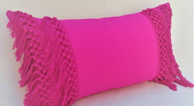 Silvana Cushion Cover (Pink, 35.5 x 35.5 cm  (14" X 14") Cushion Size) by Urban Ladder - Front View Design 1 - 417967