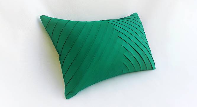 Soan Cushion Cover (Green, 35.5 x 35.5 cm  (14" X 14") Cushion Size) by Urban Ladder - Front View Design 1 - 417979