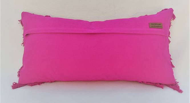 Silvana Cushion Cover (Pink, 46 x 46 cm  (18" X 18") Cushion Size) by Urban Ladder - Cross View Design 1 - 418106