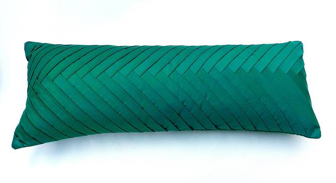 Soan Cushion Cover (Green, 41 x 41 cm  (16" X 16") Cushion Size) by Urban Ladder - Cross View Design 1 - 418117