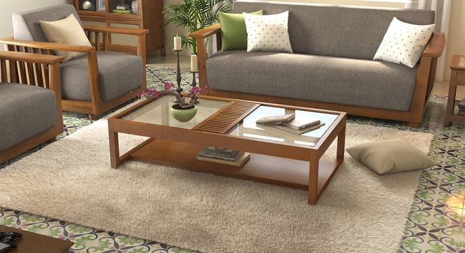 Fujiwara Coffee Table (Amber Walnut Finish) by Urban Ladder - Full View Design 1 - 418490