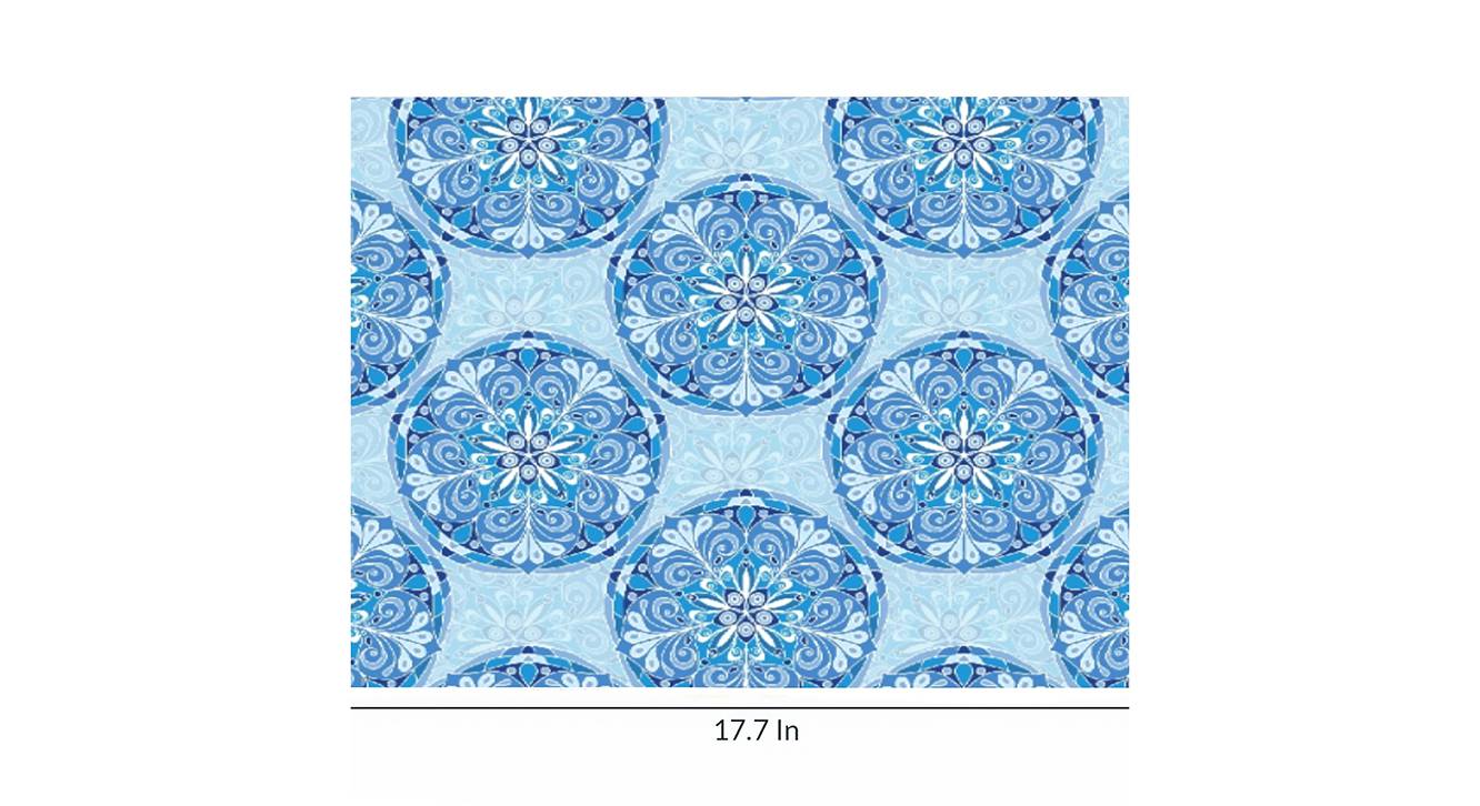 Blue Satin Table Mat Urban Ladder