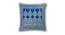 Rainer Cushion Cover (Blue, 41 x 41 cm  (16" X 16") Cushion Size) by Urban Ladder - Front View Design 1 - 418929