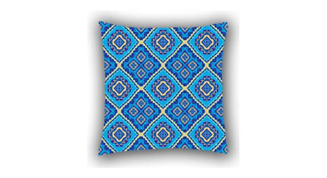 Renley Cushion Cover (Blue, 41 x 41 cm  (16" X 16") Cushion Size) by Urban Ladder - Front View Design 1 - 418932