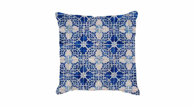Robinson Cushion Cover (Blue, 41 x 41 cm  (16" X 16") Cushion Size) by Urban Ladder - Front View Design 1 - 418934