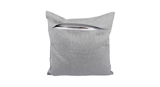 Viserys Cushion Cover (Grey, 41 x 41 cm  (16" X 16") Cushion Size) by Urban Ladder - Cross View Design 1 - 419013