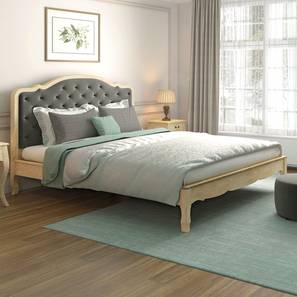 Beds Without Storage Design Helena Upholstered Bed (King Bed Size, Natural)