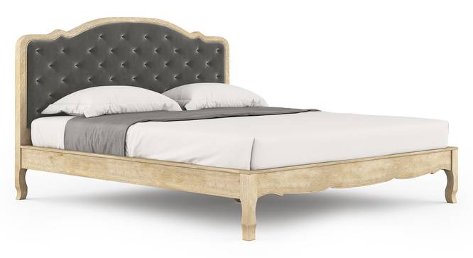Helena Upholstered Bed (King Bed Size, Natural) by Urban Ladder - Cross View Design 1 - 419054