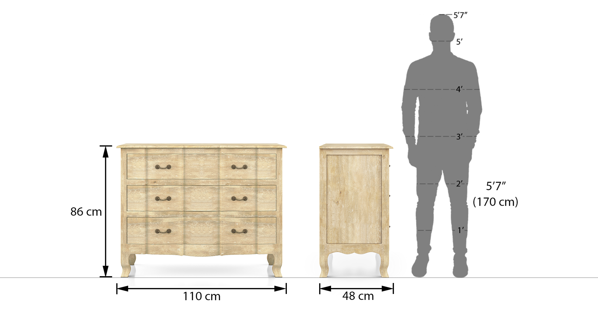 Helena chest of drawers natural 6
