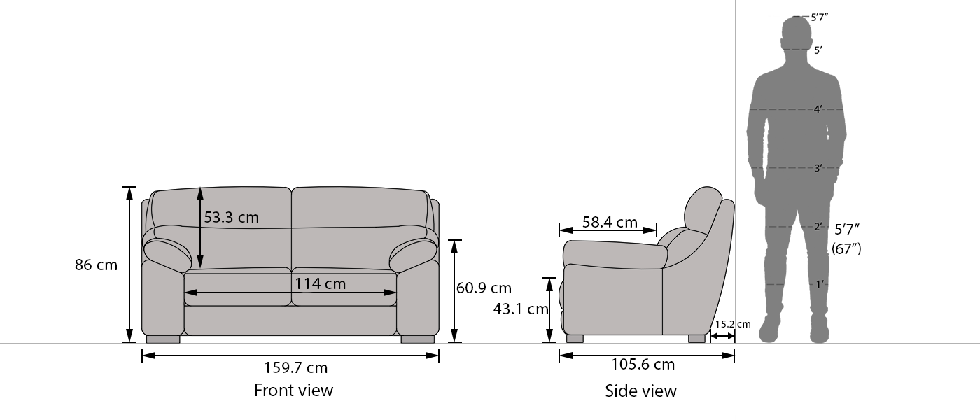 Thiene Sofa (Camel Italian Leather) Urban Ladder