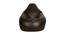 Carlina Filled Bean Bag (Dark Brown, with beans Bean Bag Type) by Urban Ladder - Cross View Design 1 - 419115