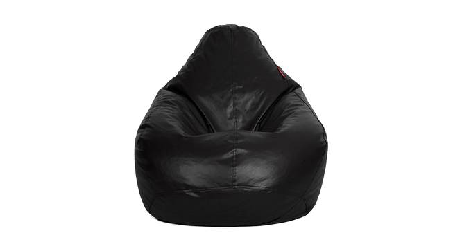 Carlina Filled Bean Bag (Black, with beans Bean Bag Type) by Urban Ladder - Cross View Design 1 - 419116