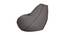 Candella Filled Bean Bag (Grey, with beans Bean Bag Type) by Urban Ladder - Front View Design 1 - 419135