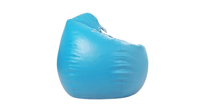 Carlina Filled Bean Bag (Sky Blue, with beans Bean Bag Type) by Urban Ladder - Cross View Design 1 - 419177