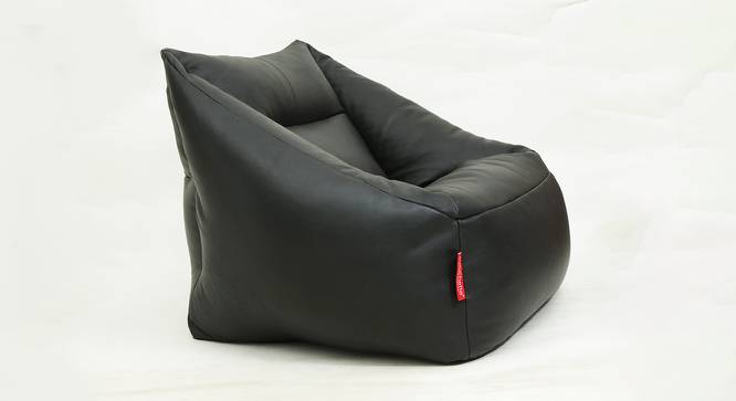 Edlor Filled Sofa Bean Bag (Black, with beans Bean Bag Type) by Urban Ladder - Front View Design 1 - 419197