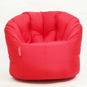 Bean Bags Design Rue Filled Bean Bag Chair (Red, with beans Bean Bag Type)