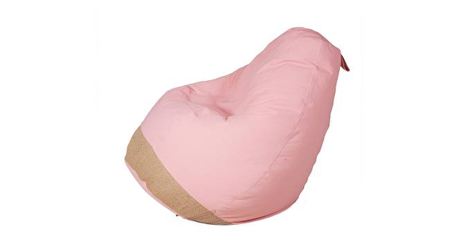 Leilani Filled Bean Bag (Pink, with beans Bean Bag Type) by Urban Ladder - Cross View Design 1 - 419332